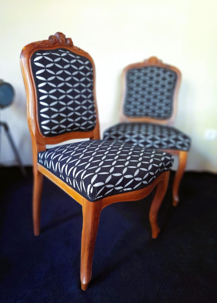 Paire de chaises style Louis XV - XIXème siècle - Collection Duchesse - Atelier B.Gouin